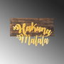 Wallity Hakuna Matata Metal Decor - Gold